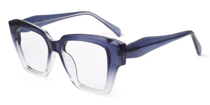 MIRAR by EyeMyEye  Blue Full Frame Wayfarer Eyeglasses for Men and Women