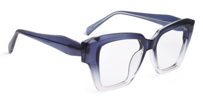 MIRAR by EyeMyEye  Blue Full Frame Wayfarer Eyeglasses for Men and Women