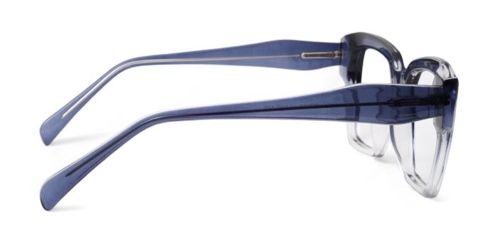 MIRAR by EyeMyEye  Blue Full Frame Wayfarer Eyeglasses for Men and Women