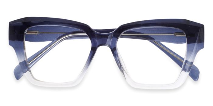 MIRAR by EyeMyEye  Blue Full Frame Wayfarer Eyeglasses for Men and Women