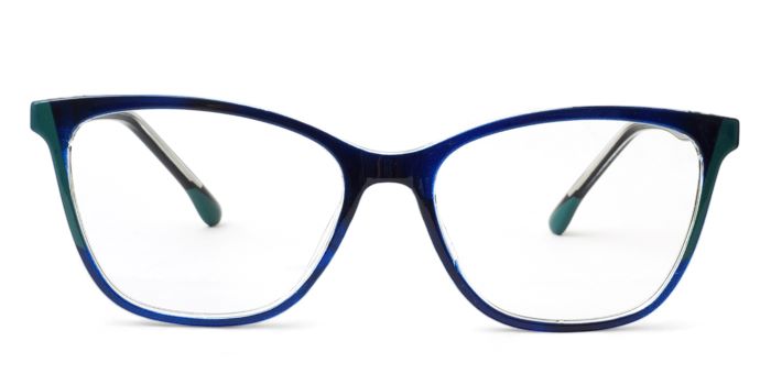 MIRAR by EyeMyEye Blue color Full Frame Butterfly Eyeglasses for Women