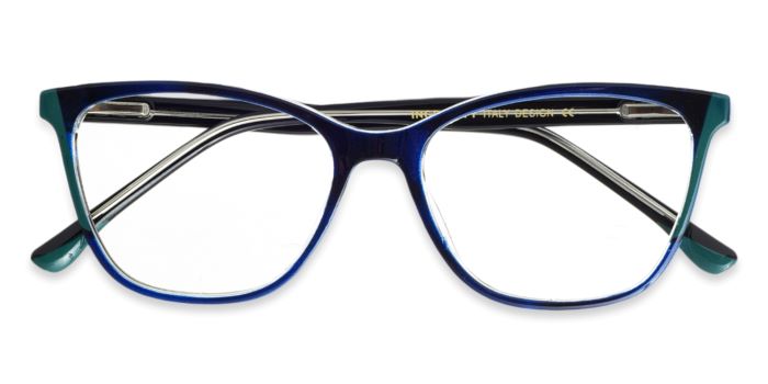 MIRAR by EyeMyEye Blue color Full Frame Butterfly Eyeglasses for Women