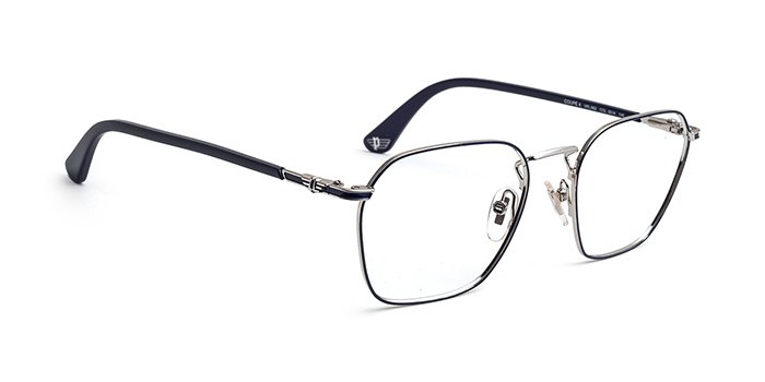 POLICE Blue Full Frame Square Eyeglasses for Men and Women