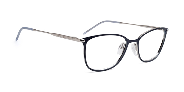 TOMMY HILFIGER Blue Full Frame Oval Eyeglasses for Women
