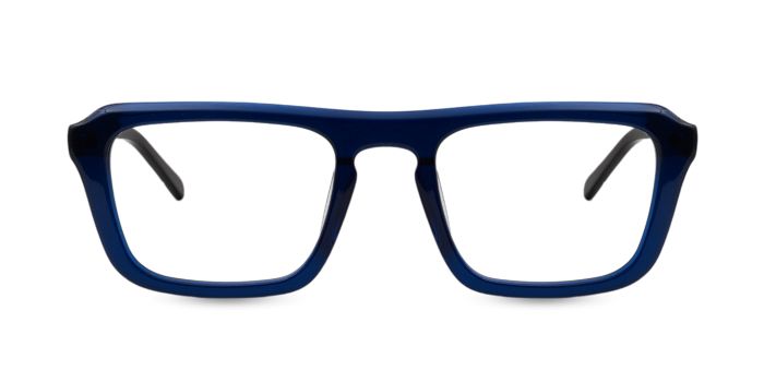 Nerdlane Blue Full Frame Square Eyeglasses for Men and Women