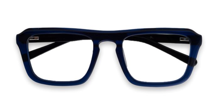 Nerdlane Blue Full Frame Square Eyeglasses for Men and Women