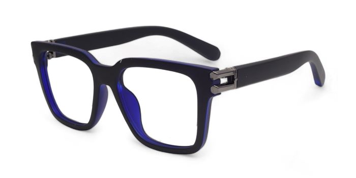 MIRAR by EyeMyEye  Blue Full Frame Wayfarer Eyeglasses for Men and Women