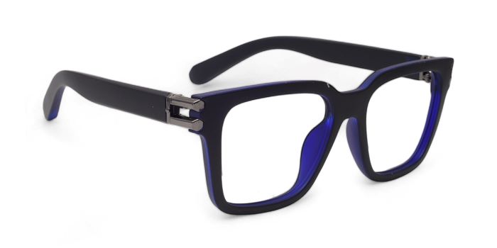 MIRAR by EyeMyEye  Blue Full Frame Wayfarer Eyeglasses for Men and Women