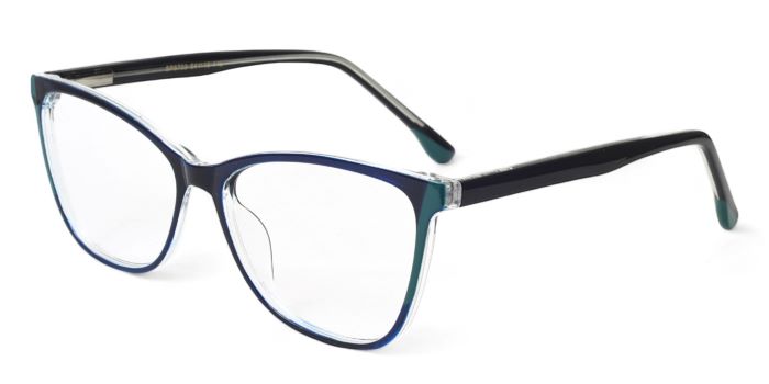 MIRAR by EyeMyEye Blue Full Frame Cateye Eyeglasses for Women
