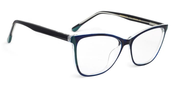 MIRAR by EyeMyEye Blue Full Frame Cateye Eyeglasses for Women