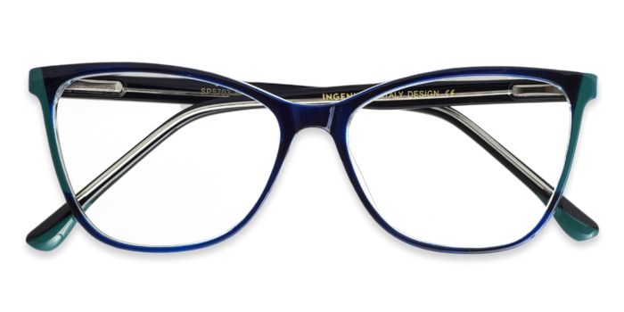 MIRAR by EyeMyEye Blue Full Frame Cateye Eyeglasses for Women