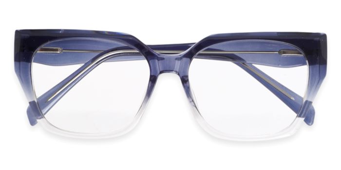 MIRAR by EyeMyEye Blue Color Full Frame Butterfly Eyeglasses for Women
