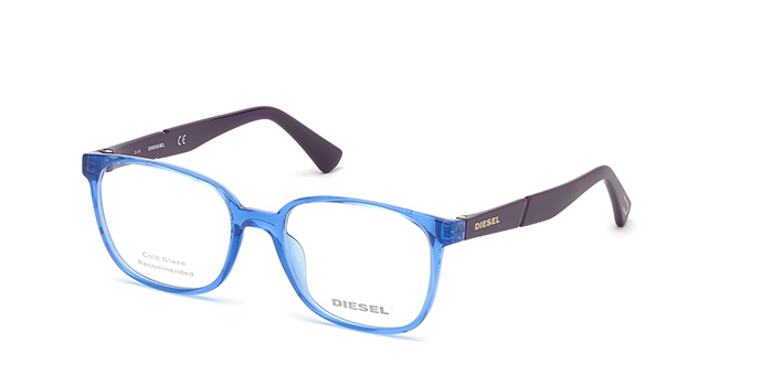 Diesel Blue Full Frame Square Eyeglasses for Men and Women