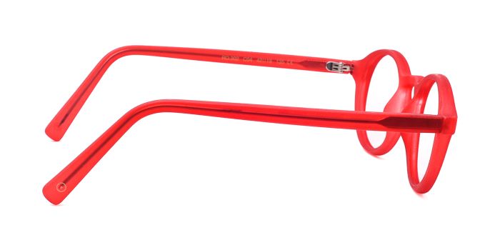  Red Full Frame Round Eyeglasses for Kids