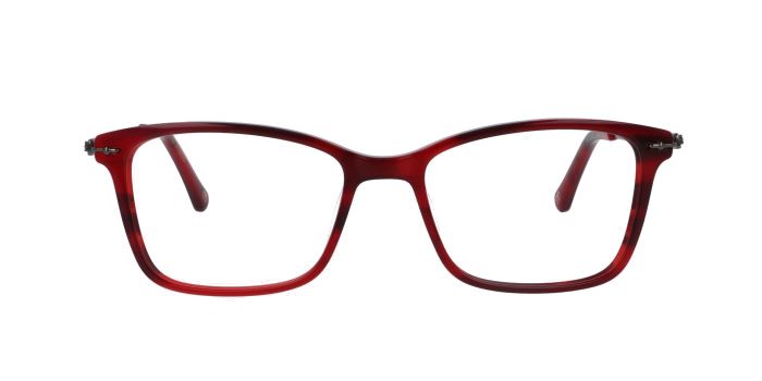  Red Full rim Square Eyeglasses for Men and Women