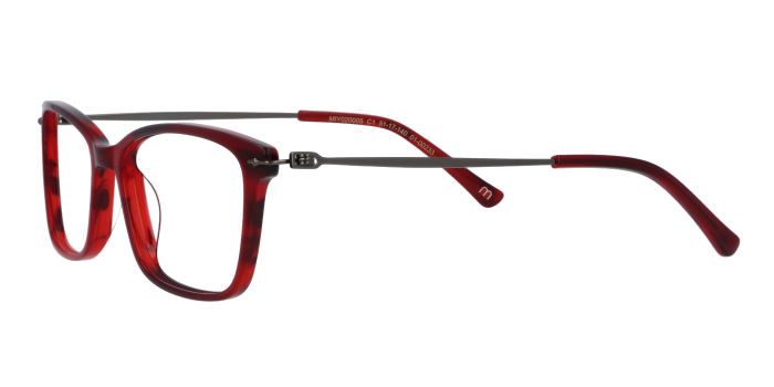  Red Full rim Square Eyeglasses for Men and Women