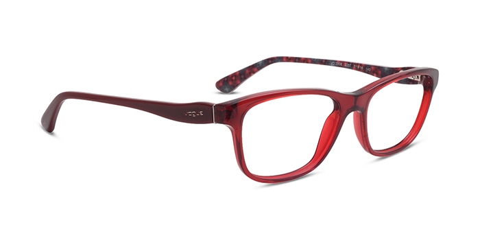 VOGUE Marron Full Frame Rectangle Eyeglasses for Women