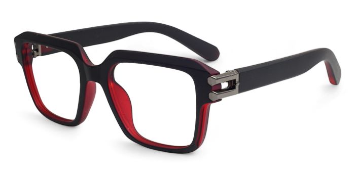 MIRAR by EyeMyEye Red Full Frame Square Eyeglasses for Men and Women