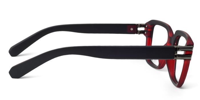 MIRAR by EyeMyEye Red Full Frame Square Eyeglasses for Men and Women