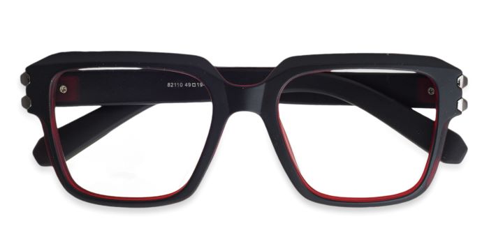 MIRAR by EyeMyEye Red Full Frame Square Eyeglasses for Men and Women