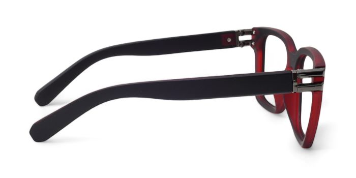 MIRAR by EyeMyEye Red Full Frame Wayfarer Eyeglasses for Men and Women