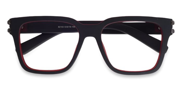 MIRAR by EyeMyEye Red Full Frame Wayfarer Eyeglasses for Men and Women