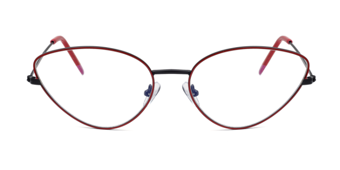  Red Full Frame Cateye  Glasses for Women