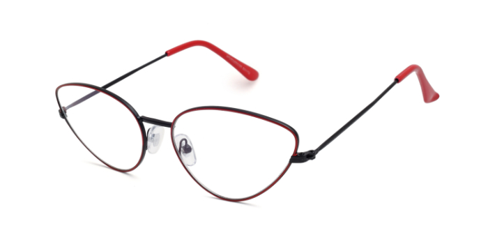  Red Full Frame Cateye  Glasses for Women