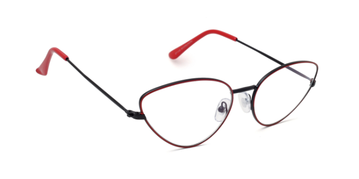  Red Full Frame Cateye  Glasses for Women