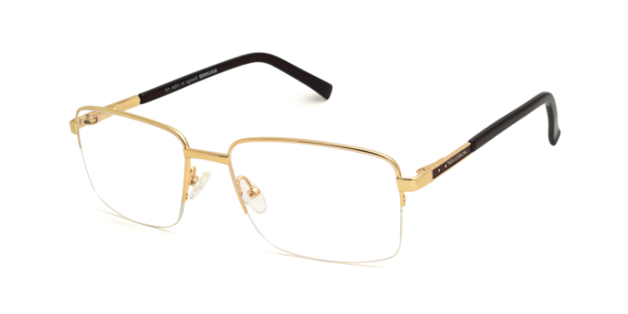 KILLER Gold Half Frame Square Eyeglasses for Men and Women