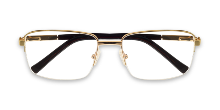 KILLER Gold Half Frame Square Eyeglasses for Men and Women