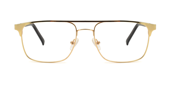 KILLER Gold Full Frame Square Eyeglasses for Men and Women
