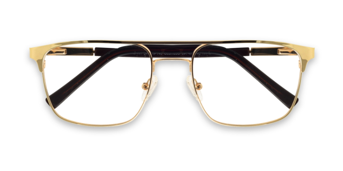 KILLER Gold Full Frame Square Eyeglasses for Men and Women