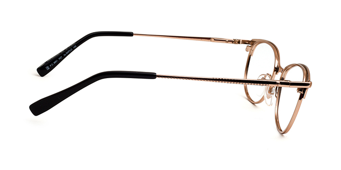 PIERRE CARDIN Gold Full Frame Oval Eyeglasses for Women