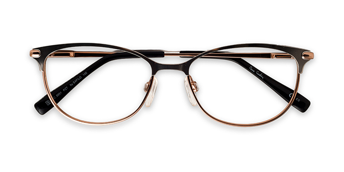 PIERRE CARDIN Gold Full Frame Oval Eyeglasses for Women