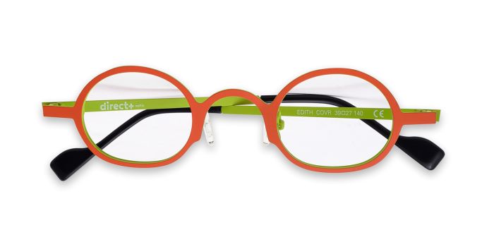  Orange color Full Frame Oval Eyeglasses for Kids