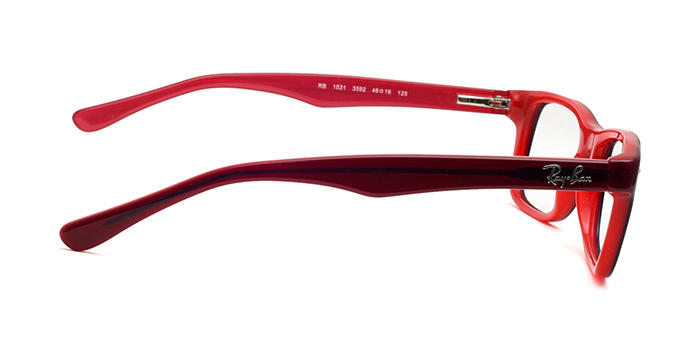 Ray-Ban Wine Full Frame Rectangle Eyeglasses for Kids