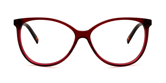 PIERRE CARDIN Wine Full Frame Cateye Eyeglasses for Women