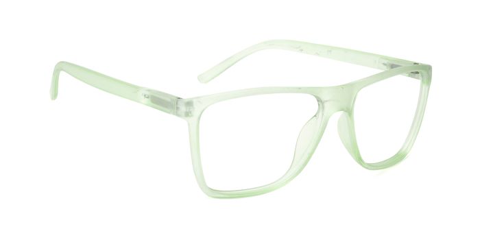 MIRAR by EyeMyEye Green Full Frame Rectangle Eyeglasses for Men and Women