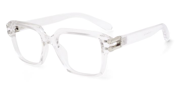 MIRAR by EyeMyEye Transparent Full Frame Square Eyeglasses for Men and Women