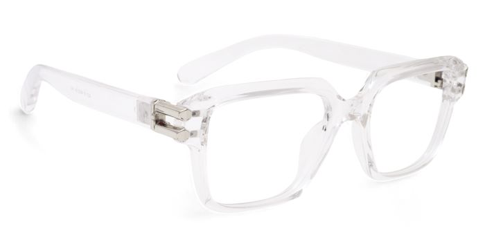 MIRAR by EyeMyEye Transparent Full Frame Square Eyeglasses for Men and Women