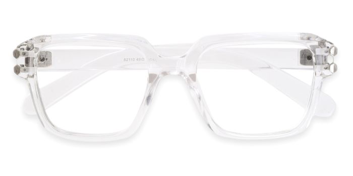 MIRAR by EyeMyEye Transparent Full Frame Square Eyeglasses for Men and Women
