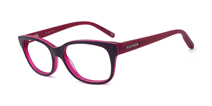 TOMMY HILFIGER Violet Full Frame Rectangle Eyeglasses for Women