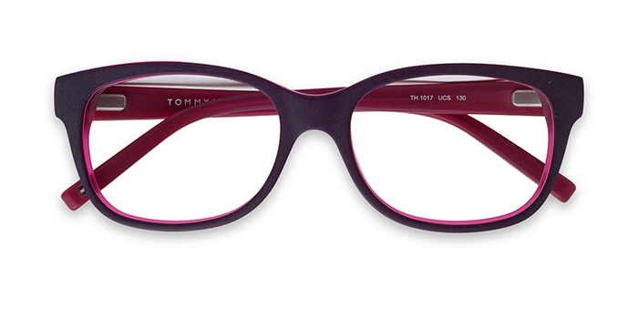 TOMMY HILFIGER Violet Full Frame Rectangle Eyeglasses for Women