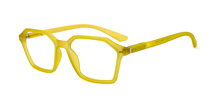  Yellow Full Frame geometric Eyeglasses for Men