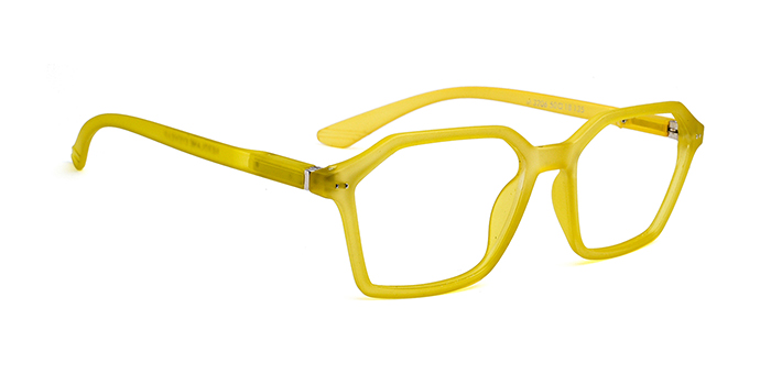  Yellow Full Frame geometric Eyeglasses for Men