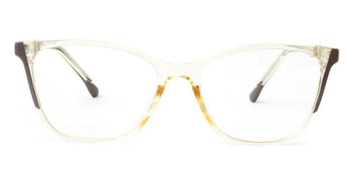 MIRAR by EyeMyEye Yellow Full Frame Butterfly Eyeglasses for Women