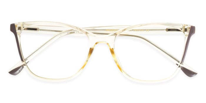MIRAR by EyeMyEye Yellow Full Frame Butterfly Eyeglasses for Women