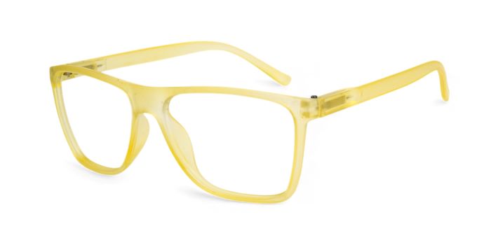 MIRAR by EyeMyEye Yellow Full Frame Rectangle Eyeglasses for Men and Women