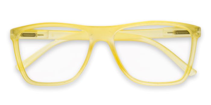 MIRAR by EyeMyEye Yellow Full Frame Rectangle Eyeglasses for Men and Women